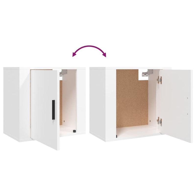 Wall-mounted Bedside Cabinet White 50x30x47 cm Payday Deals
