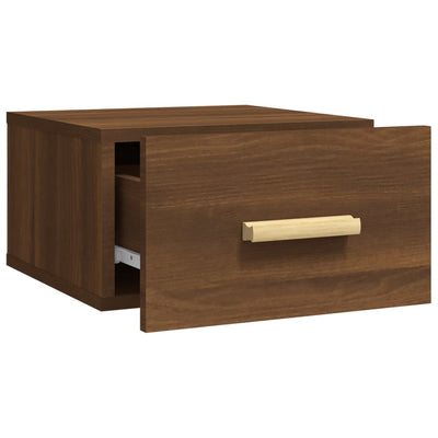 Wall-mounted Bedside Cabinets 2 pcs Brown Oak 35x35x20 cm Payday Deals