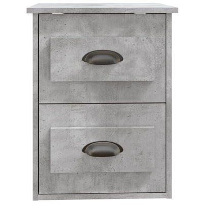 Wall-mounted Bedside Cabinets 2 pcs Concrete Grey 41.5x36x53cm Payday Deals