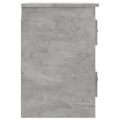 Wall-mounted Bedside Cabinets 2 pcs Concrete Grey 41.5x36x53cm Payday Deals
