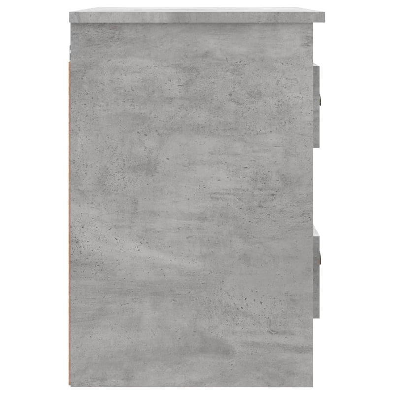 Wall-mounted Bedside Cabinets 2 pcs Concrete Grey 41.5x36x53cm Payday Deals