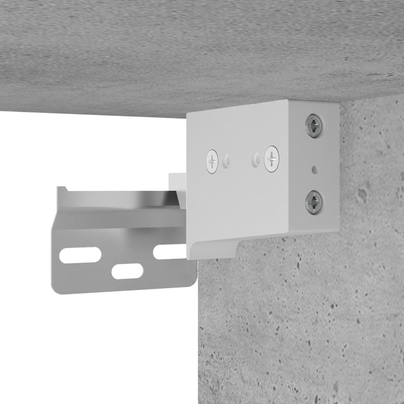 Wall-mounted Bedside Cabinets 2 pcs Concrete Grey 41.5x36x53cm Payday Deals