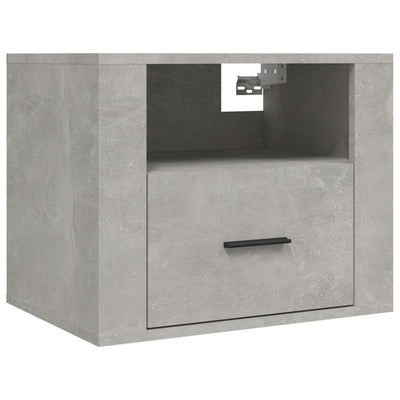 Wall-mounted Bedside Cabinets 2 pcs Concrete Grey 50x36x40 cm Payday Deals