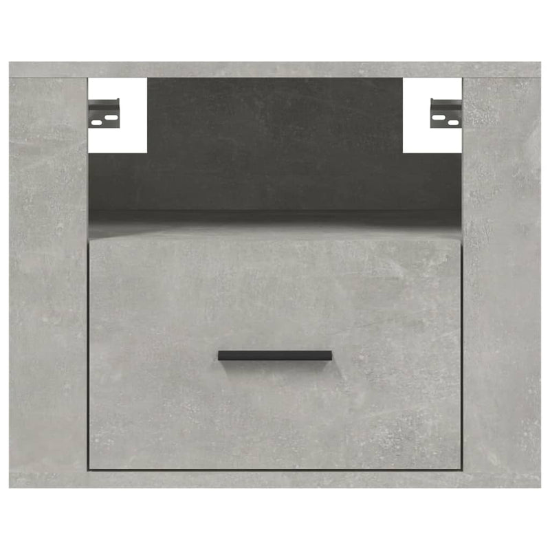 Wall-mounted Bedside Cabinets 2 pcs Concrete Grey 50x36x40 cm Payday Deals