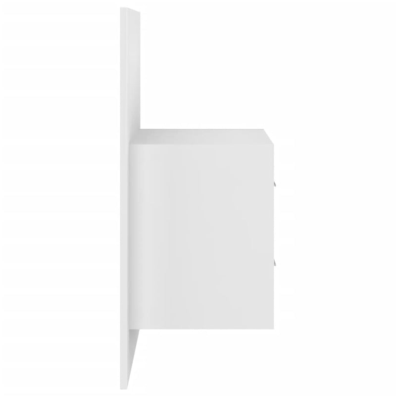 Wall-mounted Bedside Cabinets 2 pcs High Gloss White Payday Deals