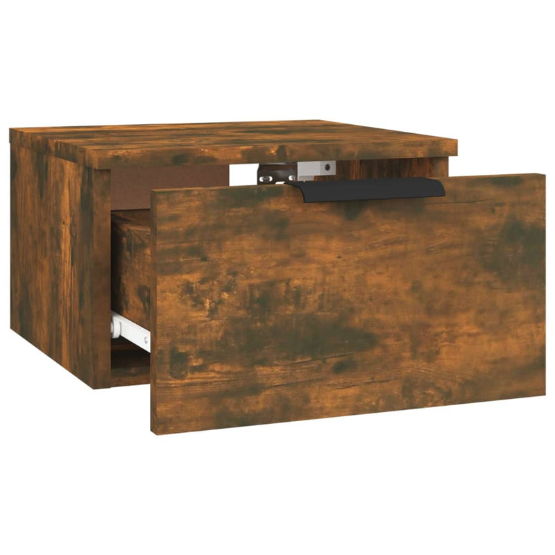 Wall-mounted Bedside Cabinets 2 pcs Smoked Oak 34x30x20 cm Payday Deals
