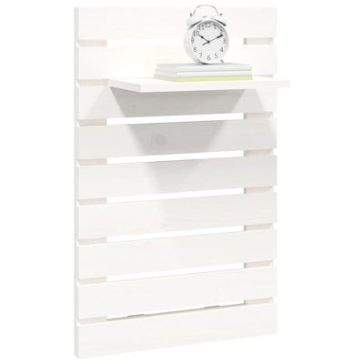 Wall-mounted Bedside Shelves 2 pcs White Solid Wood Pine Payday Deals