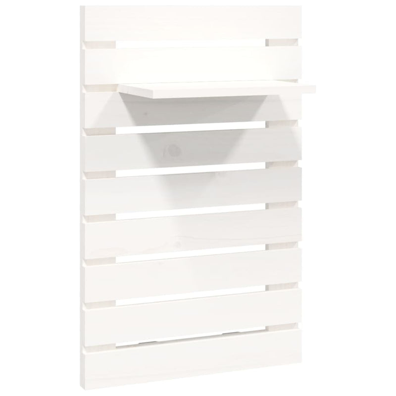 Wall-mounted Bedside Shelves 2 pcs White Solid Wood Pine Payday Deals