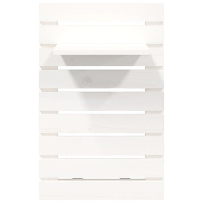 Wall-mounted Bedside Shelves 2 pcs White Solid Wood Pine Payday Deals