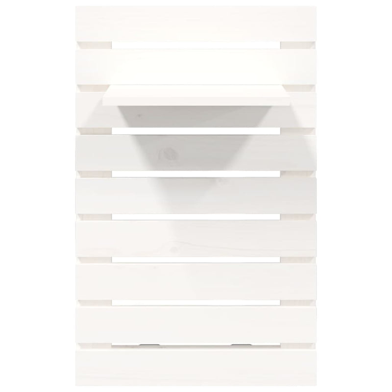 Wall-mounted Bedside Shelves 2 pcs White Solid Wood Pine Payday Deals