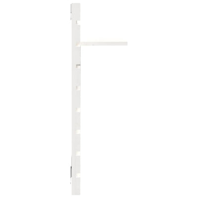 Wall-mounted Bedside Shelves 2 pcs White Solid Wood Pine Payday Deals
