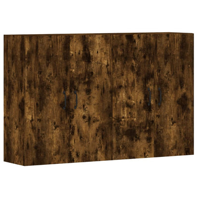 Wall Mounted Cabinets 2 pcs Smoked Oak Engineered Wood Payday Deals