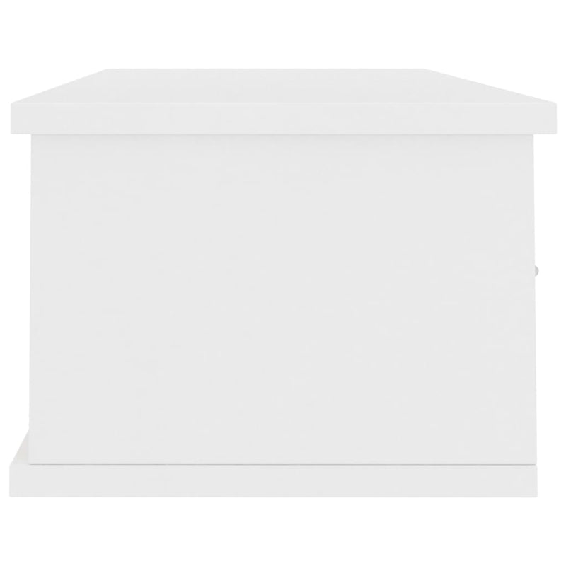 Wall-mounted Drawer Shelf White 88x26x18.5 cm Engineered Wood Payday Deals