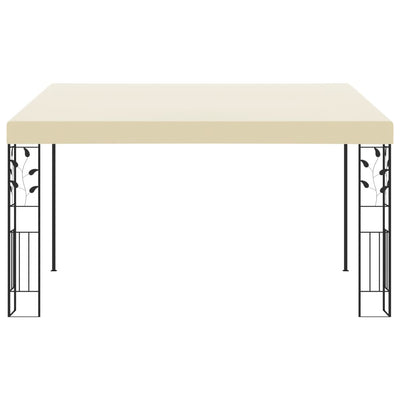 Wall-mounted Gazebo 4x3x2.5 m Cream Payday Deals