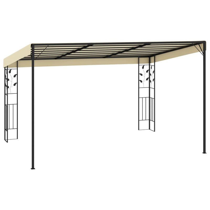 Wall-mounted Gazebo 4x3x2.5 m Cream Payday Deals