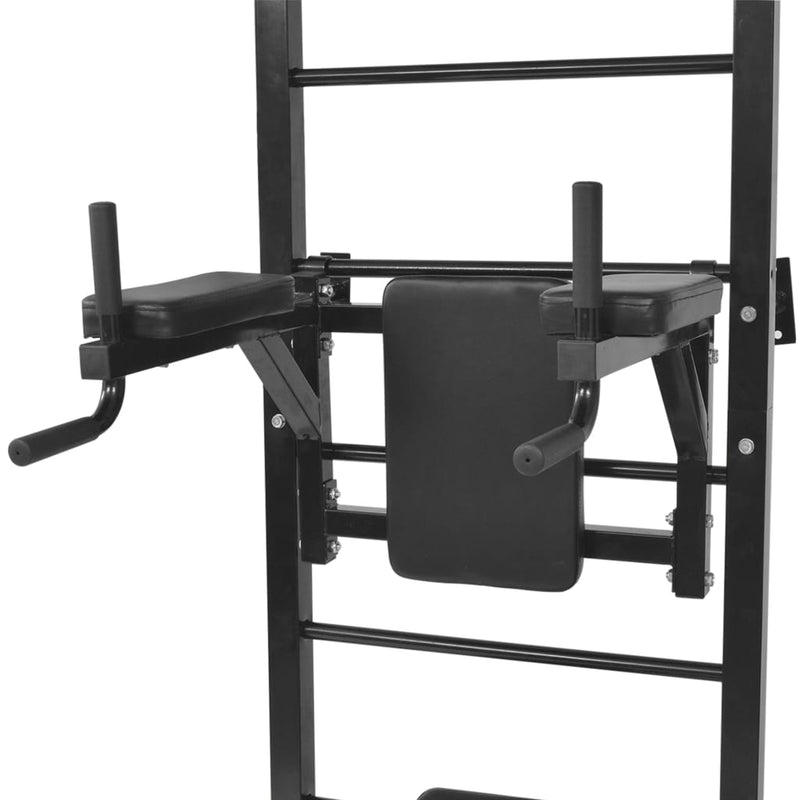 Wall-mounted Multi-functional Fitness Power Tower Black Payday Deals