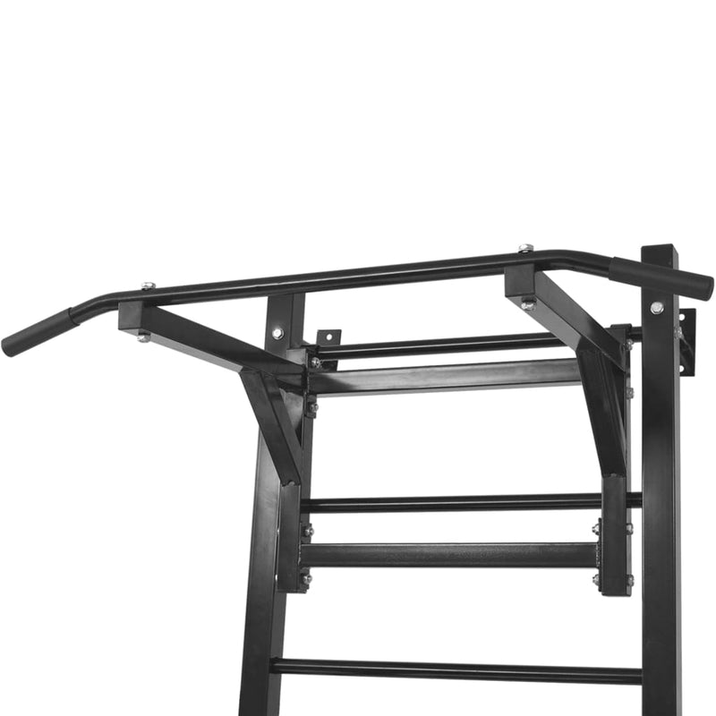 Wall-mounted Multi-functional Fitness Power Tower Black Payday Deals