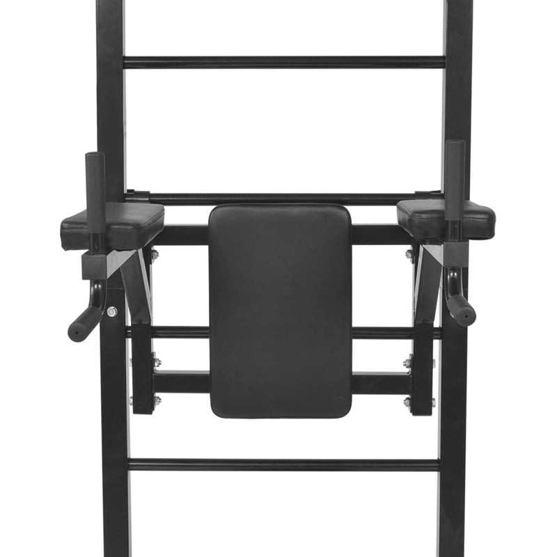 Wall-mounted Multi-functional Fitness Power Tower Black Payday Deals