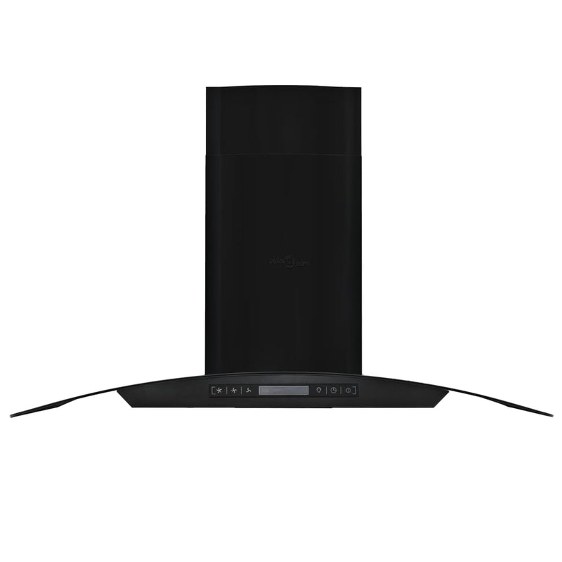 Wall Mounted Range Hood Stainless Steel 756 m³/h 90 cm Black Payday Deals