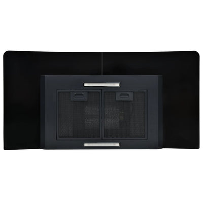 Wall Mounted Range Hood Stainless Steel 756 m³/h 90 cm Black Payday Deals