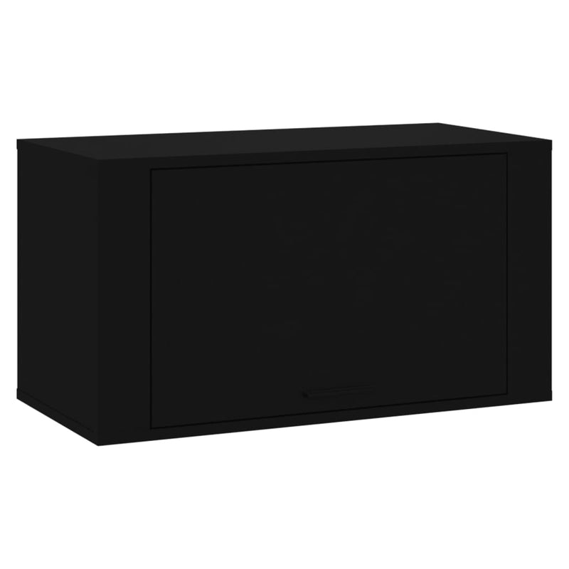 Wall-mounted Shoe Cabinet Black 70x35x38 cm Engineered Wood Payday Deals