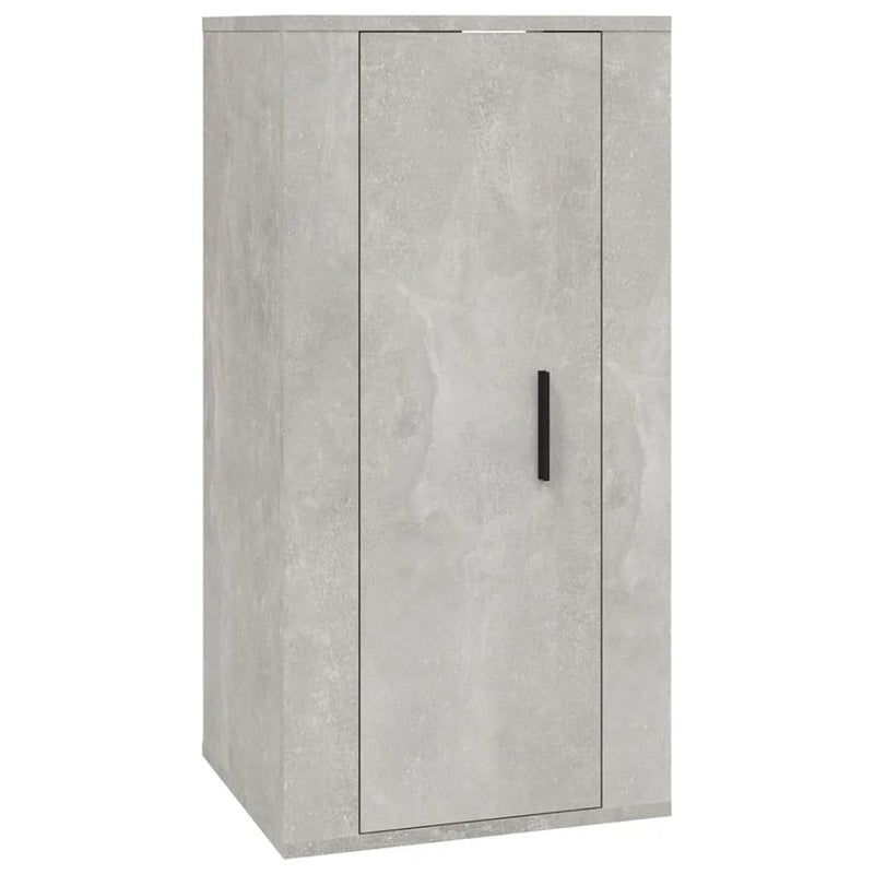 Wall Mounted TV Cabinet Concrete Grey 40x34.5x80 cm Payday Deals