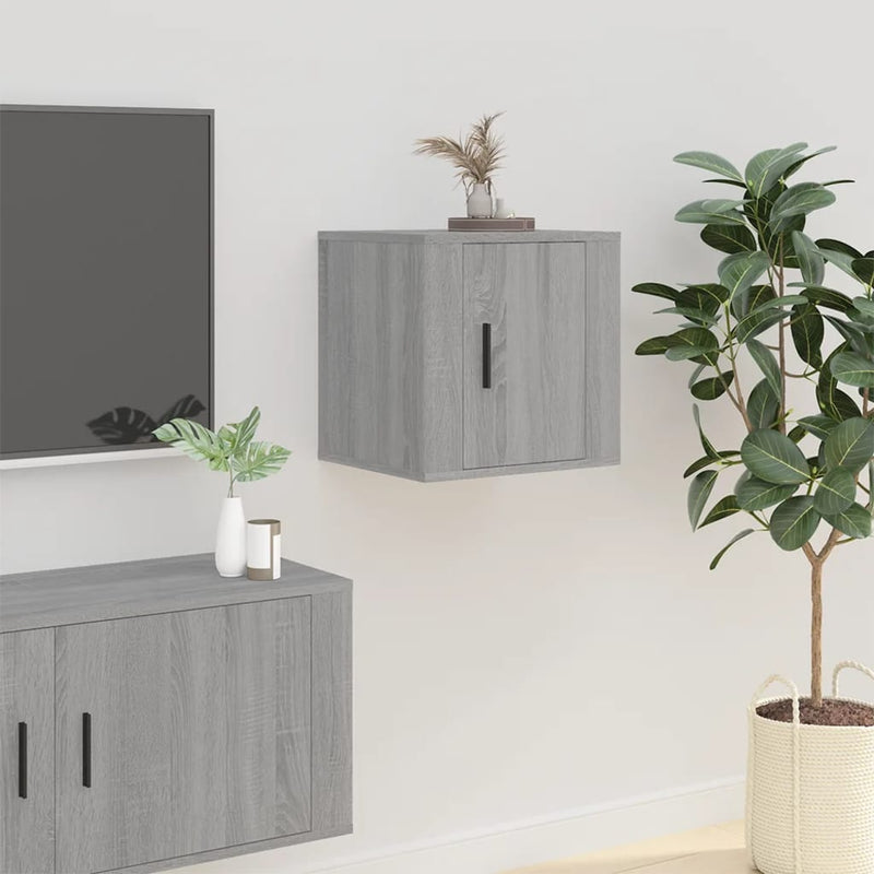 Wall Mounted TV Cabinet Grey Sonoma 40x34.5x40 cm Payday Deals