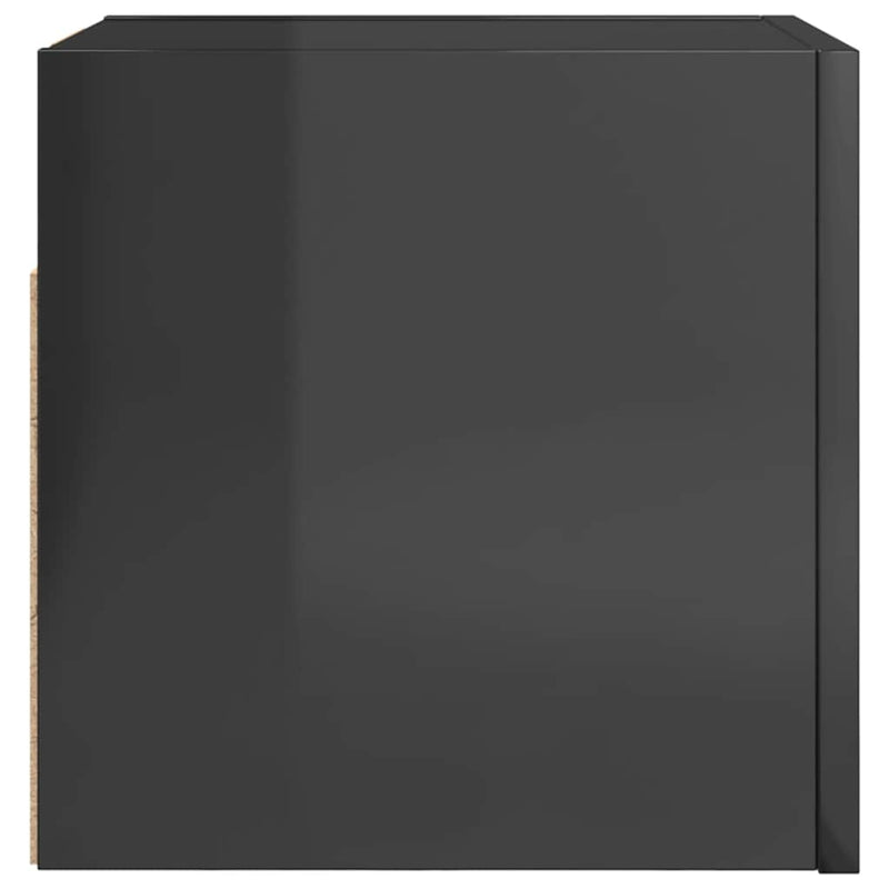 Wall Mounted TV Cabinet High Gloss Grey 30.5x30x30 cm Payday Deals