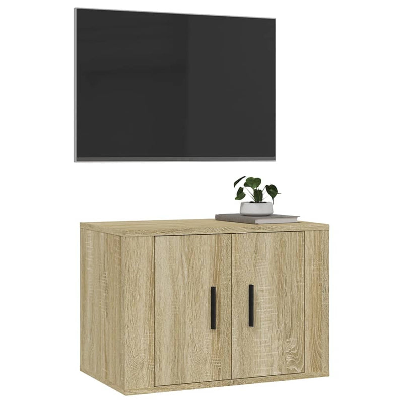 Wall Mounted TV Cabinet Sonoma Oak 57x34.5x40 cm Payday Deals