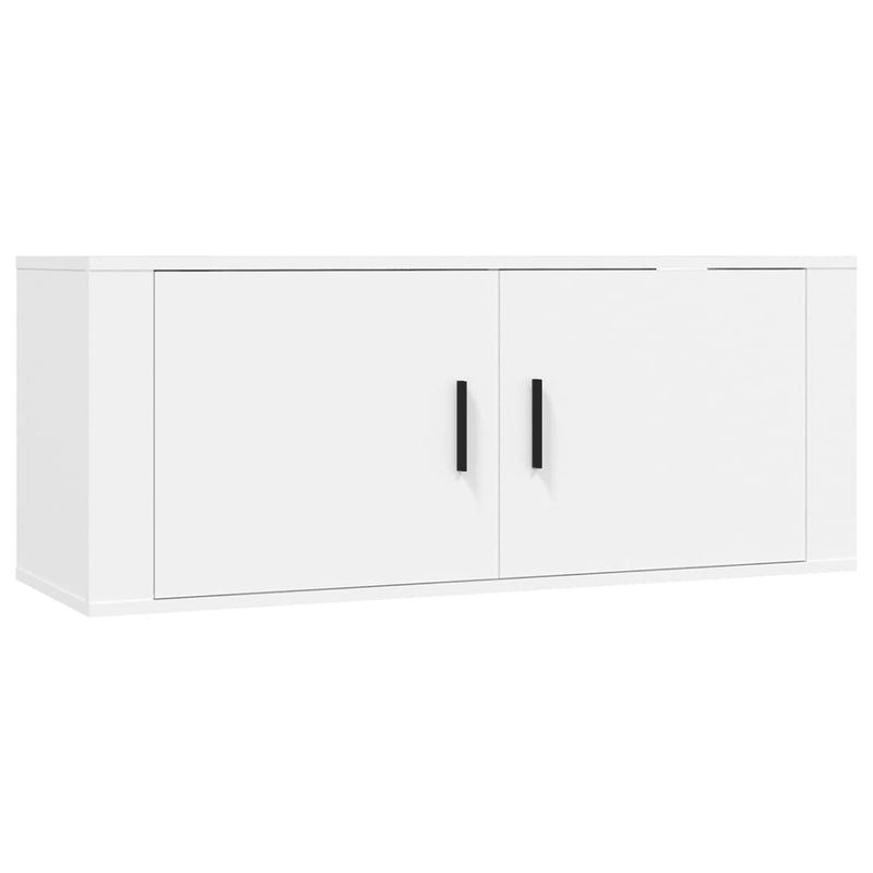 Wall Mounted TV Cabinet White 100x34.5x40 cm Payday Deals