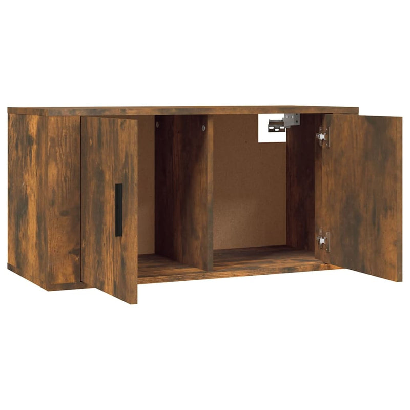 Wall-mounted TV Cabinets 2 pcs Smoked Oak 80x34.5x40 cm Payday Deals