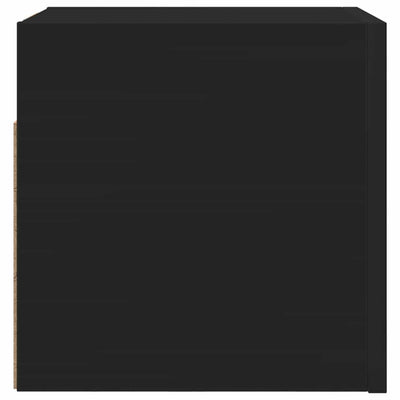 Wall Mounted TV Cabinets 4 pcs Black 30.5x30x30 cm Payday Deals