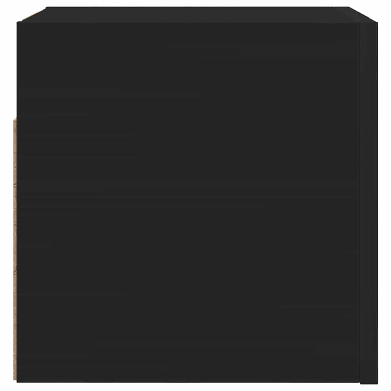 Wall Mounted TV Cabinets 4 pcs Black 30.5x30x30 cm Payday Deals