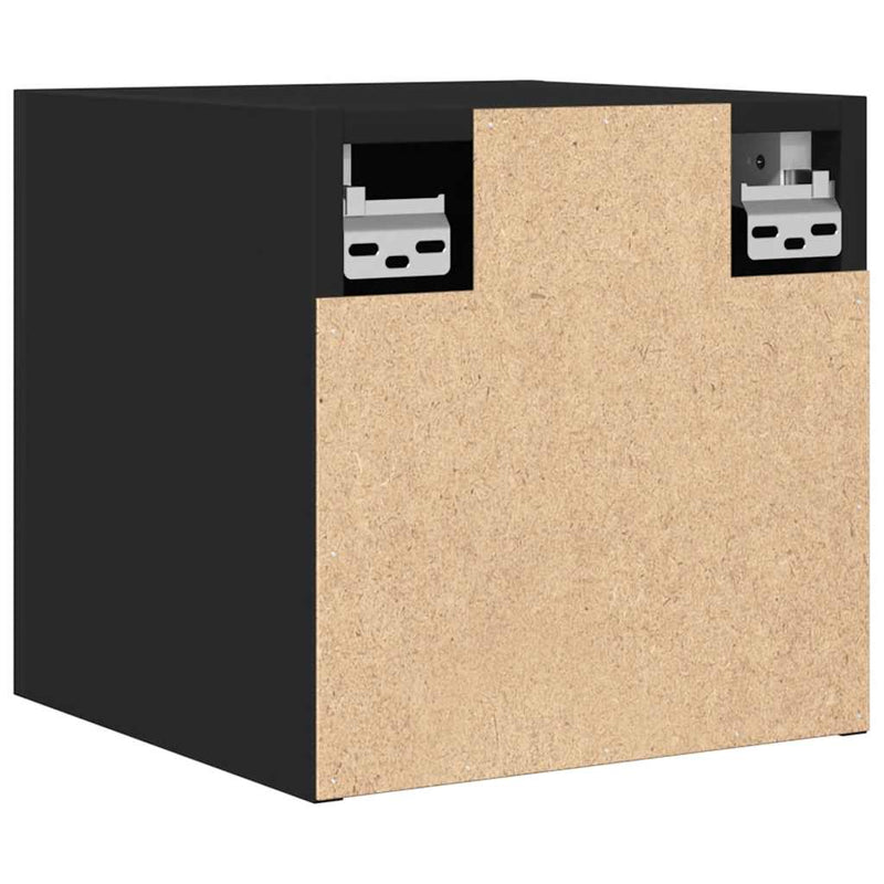 Wall Mounted TV Cabinets 4 pcs Black 30.5x30x30 cm Payday Deals