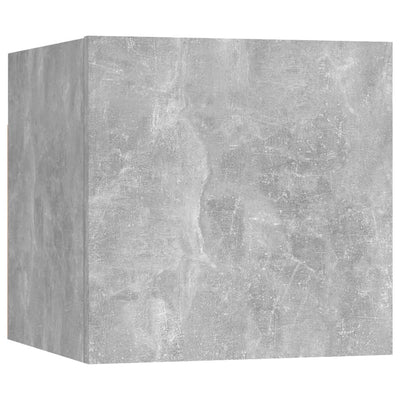 Wall Mounted TV Cabinets 8 pcs Concrete Grey 30.5x30x30 cm Payday Deals