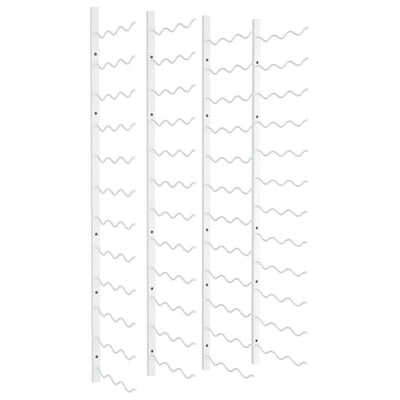 Wall Mounted Wine Rack for 36 Bottles 2 pcs White Iron Payday Deals