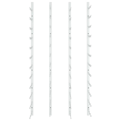 Wall Mounted Wine Rack for 36 Bottles 2 pcs White Iron Payday Deals
