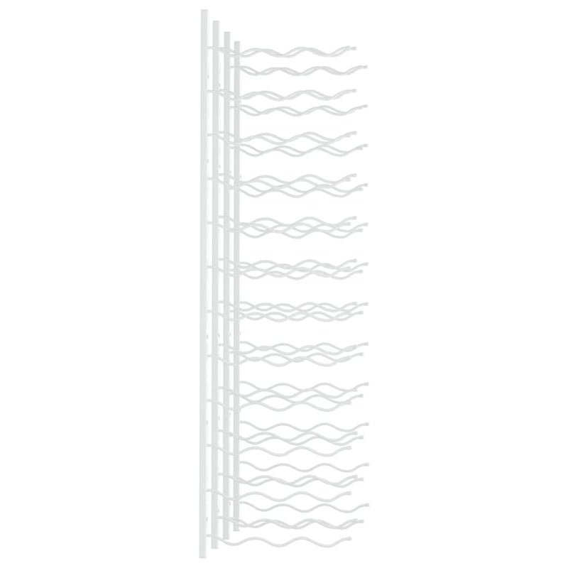 Wall Mounted Wine Rack for 36 Bottles 2 pcs White Iron Payday Deals