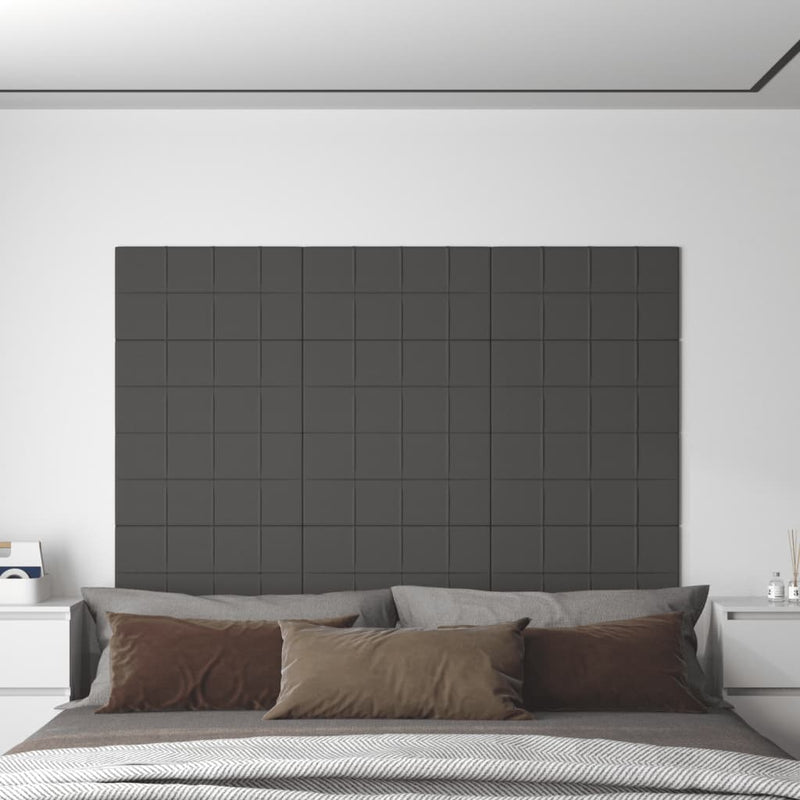 Wall Panels 12 pcs Dark Grey 60x30 cm Fabric 2.16 m² Payday Deals