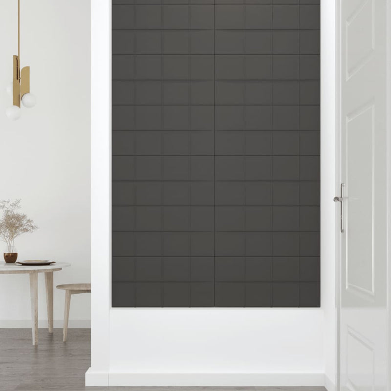 Wall Panels 12 pcs Dark Grey 60x30 cm Fabric 2.16 m² Payday Deals