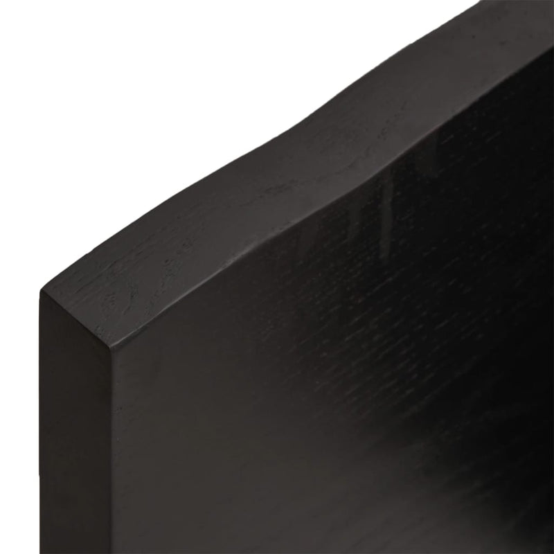Wall Shelf Dark Grey 100x60x4 cm Treated Solid Wood Oak Payday Deals