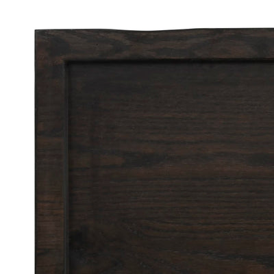 Wall Shelf Dark Grey 100x60x6 cm Treated Solid Wood Oak Payday Deals