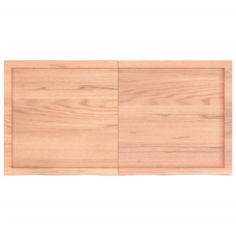 Wall Shelf Light Brown 120x60x(2-6) cm Treated Solid Wood Oak Payday Deals