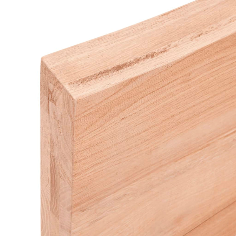 Wall Shelf Light Brown 120x60x(2-6) cm Treated Solid Wood Oak Payday Deals
