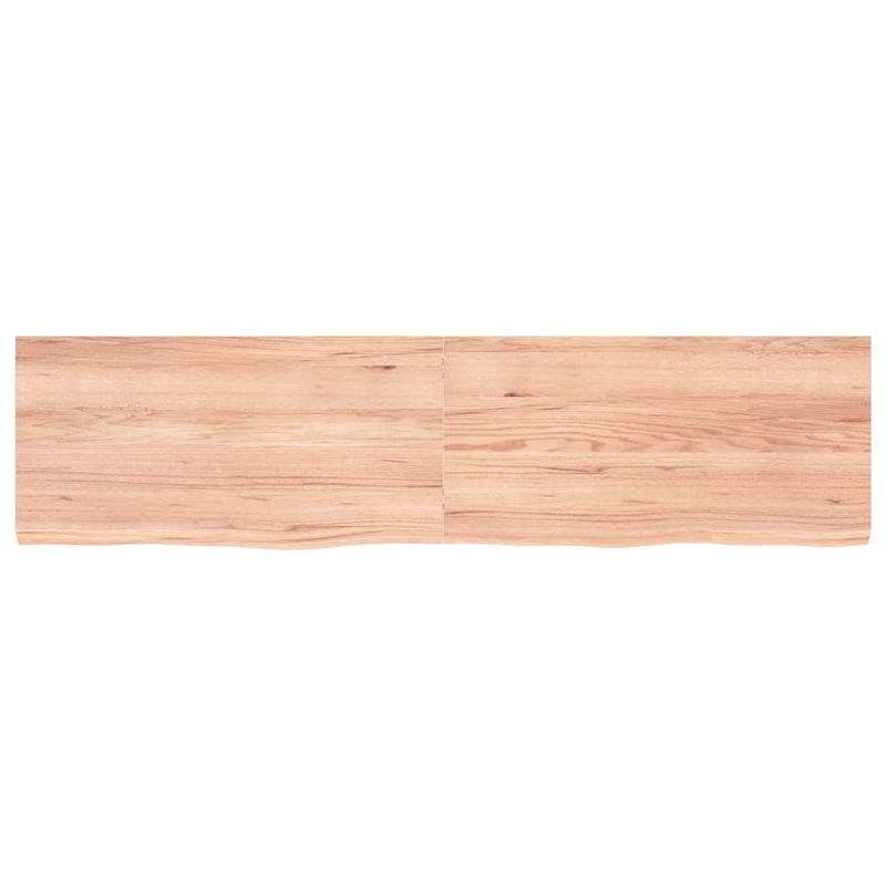 Wall Shelf Light Brown 160x40x4 cm Treated Solid Wood Oak Payday Deals