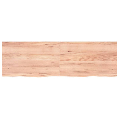 Wall Shelf Light Brown 160x50x4 cm Treated Solid Wood Oak Payday Deals