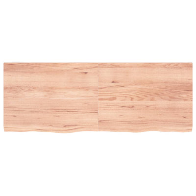 Wall Shelf Light Brown 160x60x4 cm Treated Solid Wood Oak Payday Deals