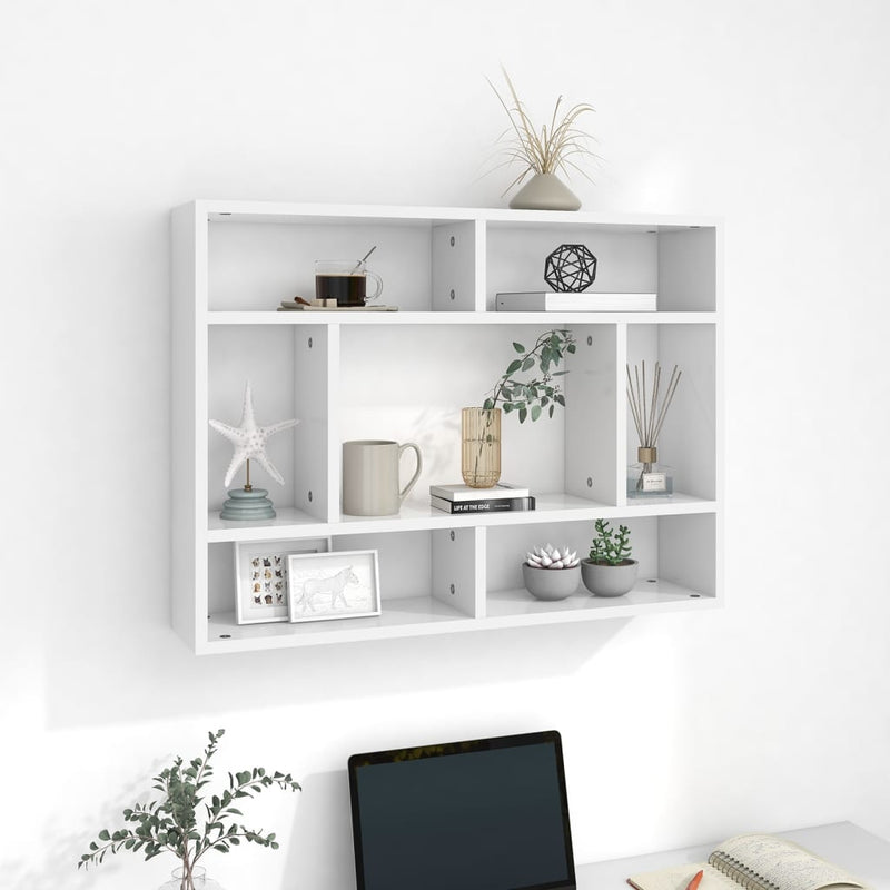 Wall Shelf White 75x16x55 cm Chipboard Payday Deals