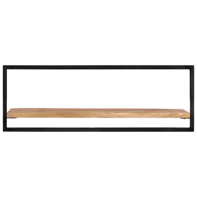 Wall Shelves 2 pcs 100x24x35 cm Solid Wood Acacia and Steel Payday Deals