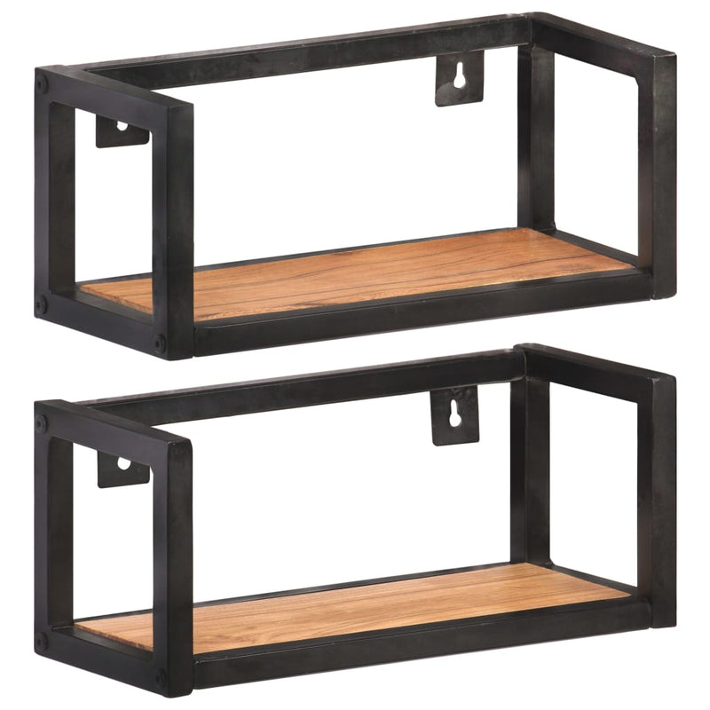 Wall Shelves 2 pcs 40 cm Solid Acacia Wood Payday Deals